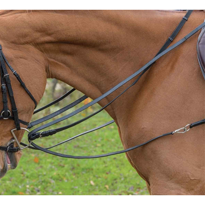 Shires Avignon Leather Draw Reins