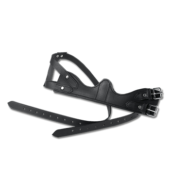 Waldhausen Leather Cribbing Collar - Black