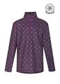 Kerrits Kids Up Tempo Fleece Tech Top – Print -Raisin Bit of Frost