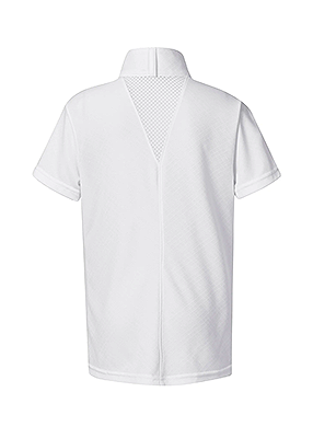 Kerrits Kids Encore Short Sleeve Show Shirt - White/Lucky Diamond