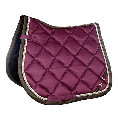HKM Sports Saddle cloth -Golden Gate Bit-Dark Red