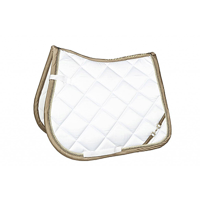 HKM Sports Saddle cloth -Golden Gate Bit-White