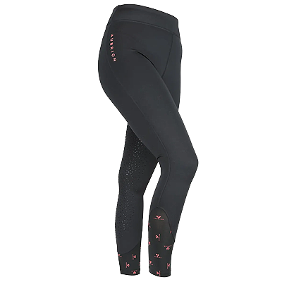 Aubrion Porter Winter Riding Tights-Jet Black