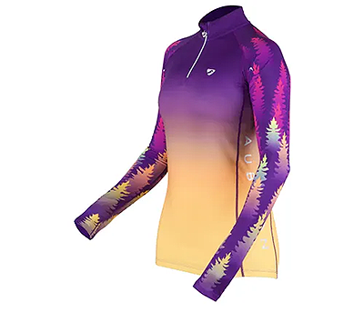 Aubrion Hyde Park Cross Country Shirt - Purple Forest