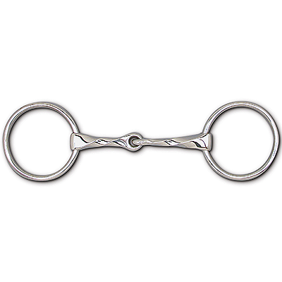 Toklat Loose Ring 13mm Slow Twist Snaffle- 3 1/4" Rings