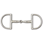 Toklat Stainless Steel Snaffle Hunt Dee - 3 3/4" Rings