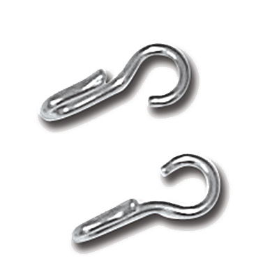 Myler Stainless Steel "J" Hooks (1 pair)