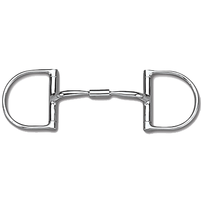 Myler Dee without Hooks with Stainless Steel Comfort Snaffle Wide Barrel MB 02