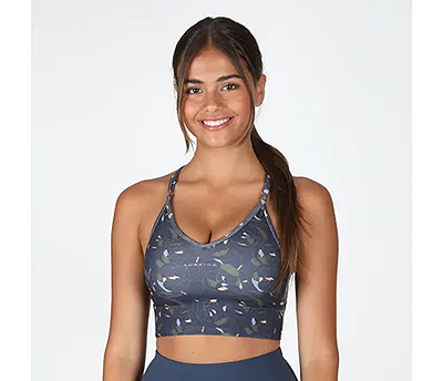 Shires Aubrion Invigorate Sports Bra - Peony Print