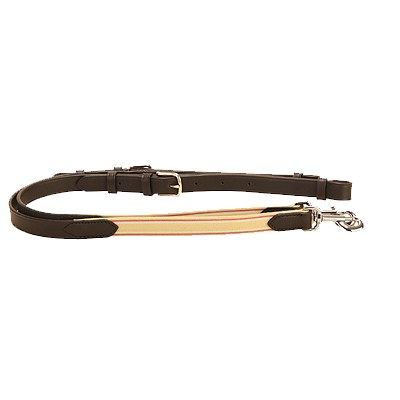 Tory Leather 1” Leather Side Reins - Black