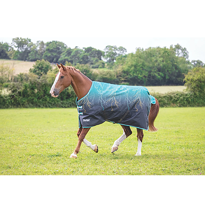 Shires Equestrian Tempest Original 200 Turnout - Teal Lightening