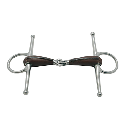 Metalab Jointed Hollow Leather Mouth Full Cheek Snaffle BE006520