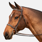Equinavia Saga Fancy Stitched Hunter Bridle &amp; Reins - Chocolate Brown