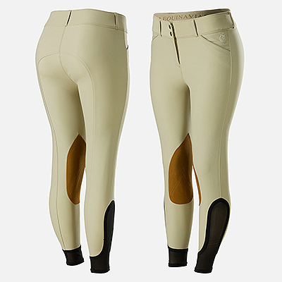 Equinavia Maud Womens Show Knee Patch Breeches – Tan