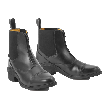 Ovation® Synergy Zip Front Ladies Paddock Boot -Black