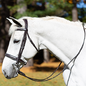 Equinavia Valkyrie Wide Noseband Hunter Bridle with Reins - Chocolate Brown