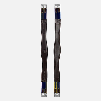 Equinavia Valkyrie Fancy Stitched Hunter Girth - Chocolate Brown