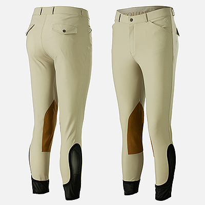 Equinavia Erik Mens Show Knee Patch Breeches – Tan