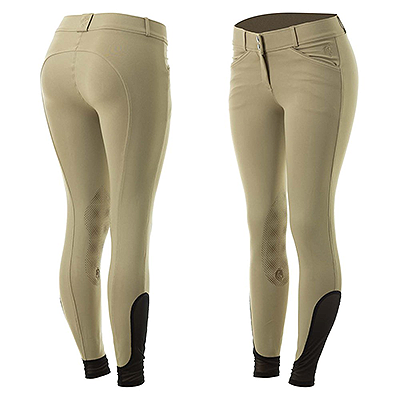 Equinavia Astrid Womens Silicone Knee Patch Breeches - Tan/Tan
