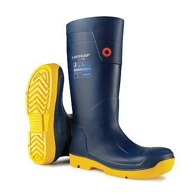 Dunlop Boot – SeaPro Plain Toe Blue/Yellow