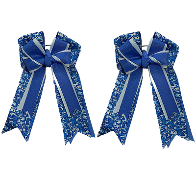 Belle & Bow Equestrian Bows - Max Blue