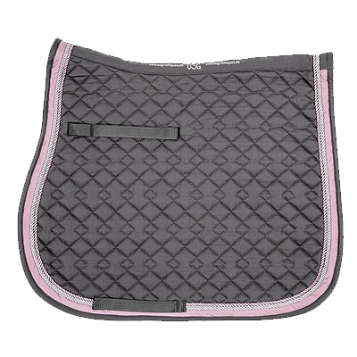 USG Small Quilt Saddle Pad - Anthracite/Rose